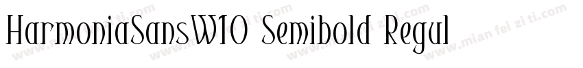 HarmoniaSansW10 Semibold Regular字体转换